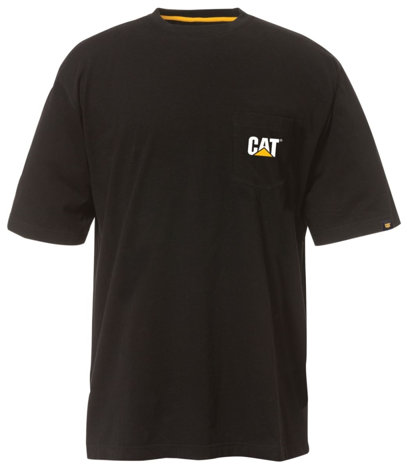 BLACK Men's Trademark Pocket Tee Cat Footwear