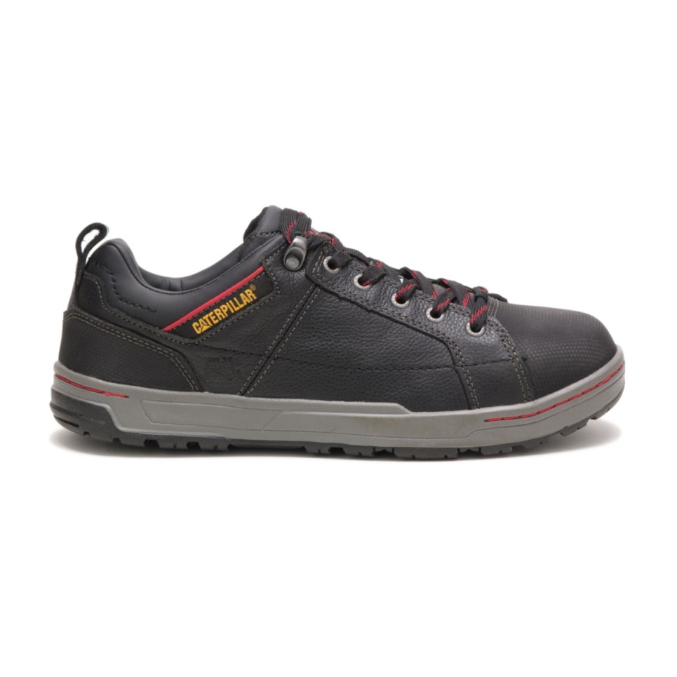 Black Men's Brode Steel Toe Work Shoe Cat Footwear