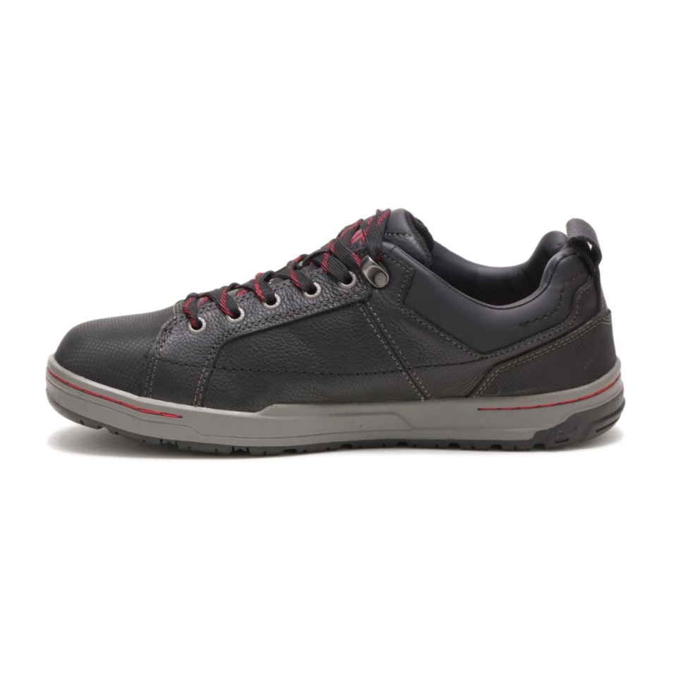Black Men's Brode Steel Toe Work Shoe Cat Footwear