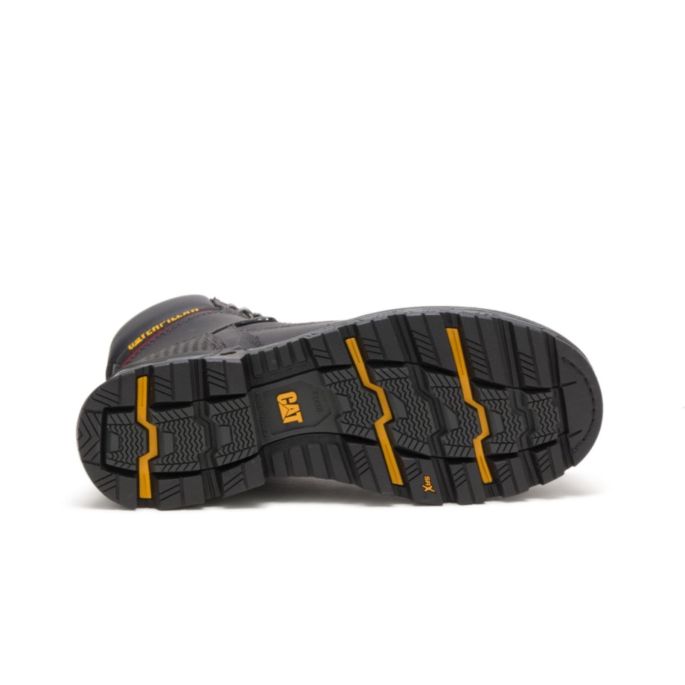 Black Men's Excavator XL 6' Waterproof Composite Toe Work Boot Cat Footwear