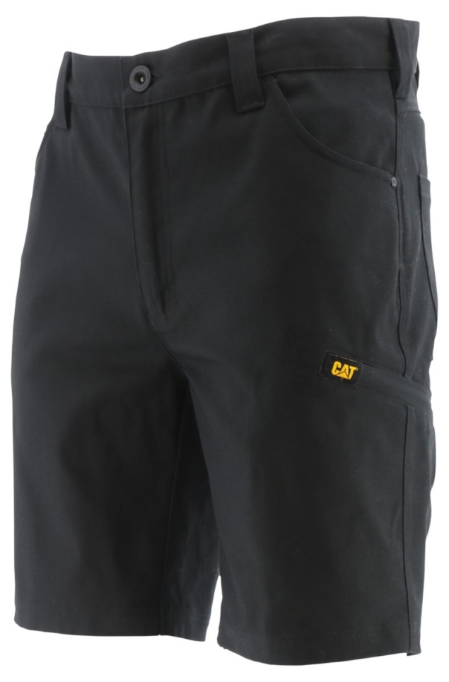 Black Men's Stretch Canvas Utility Short Cat Footwear