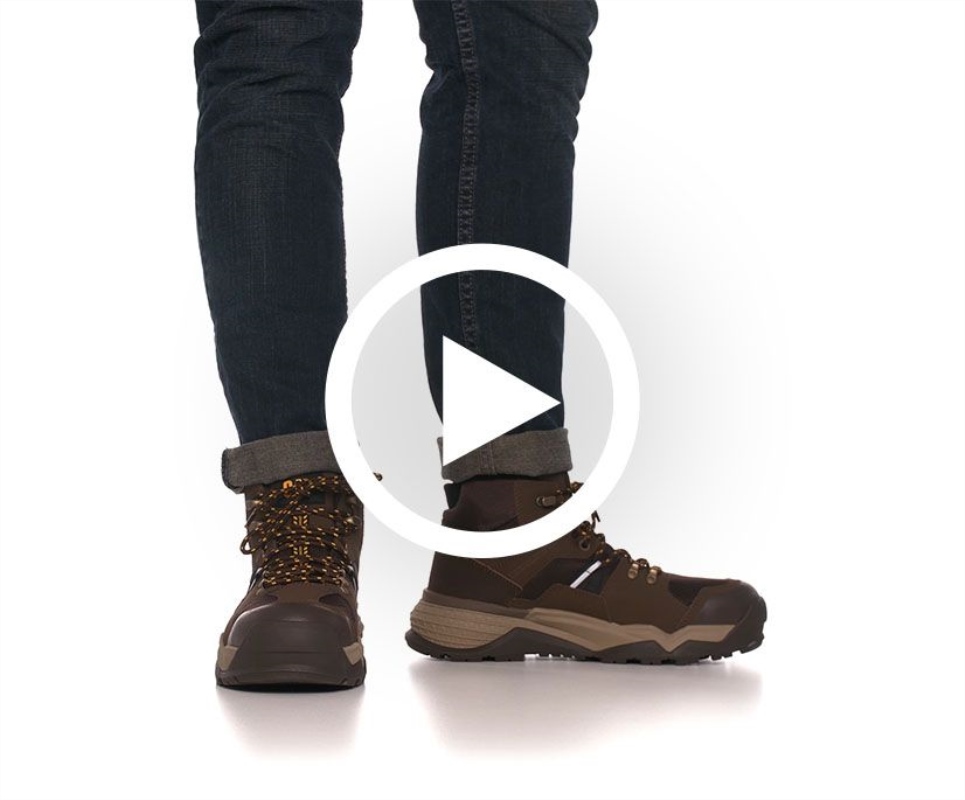 Black-Sand Men's Provoke Mid Waterproof Alloy Toe Work Boot Cat Footwear