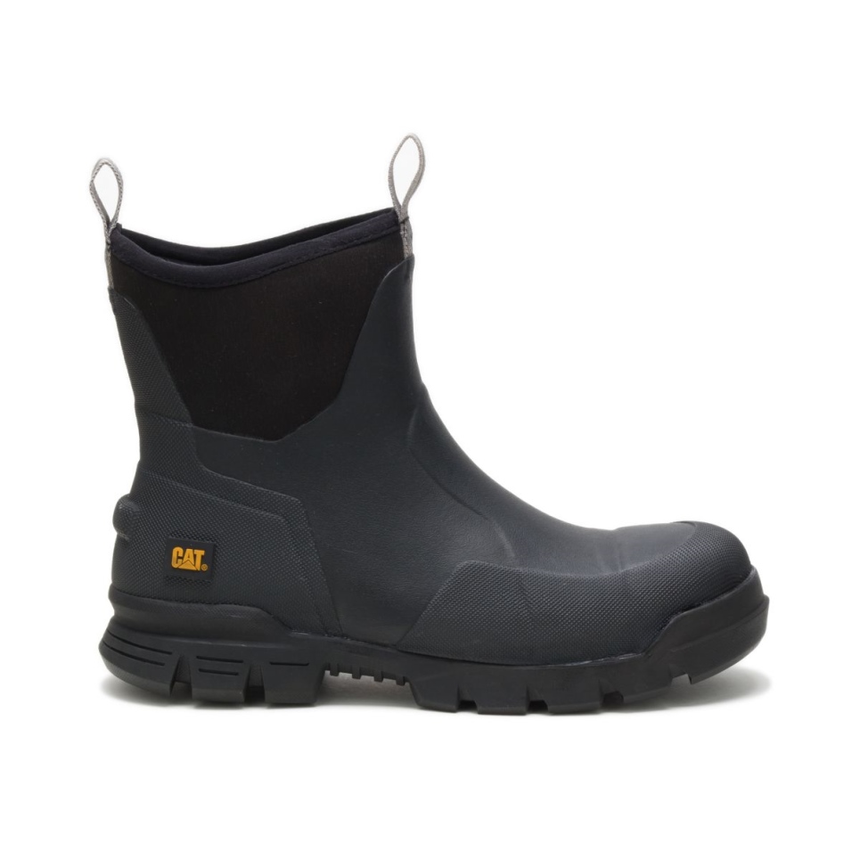 Black Stormers 6' Steel Toe Work Boot Cat Footwear
