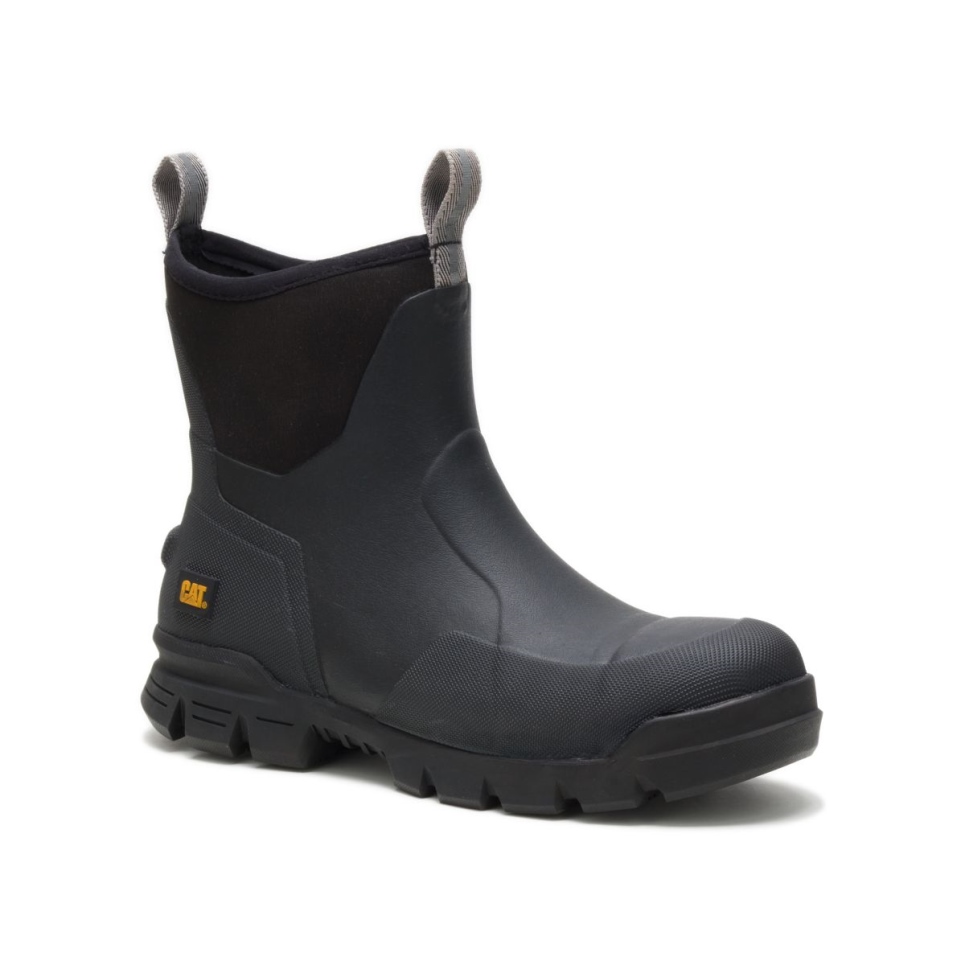 Black Stormers 6' Steel Toe Work Boot Cat Footwear