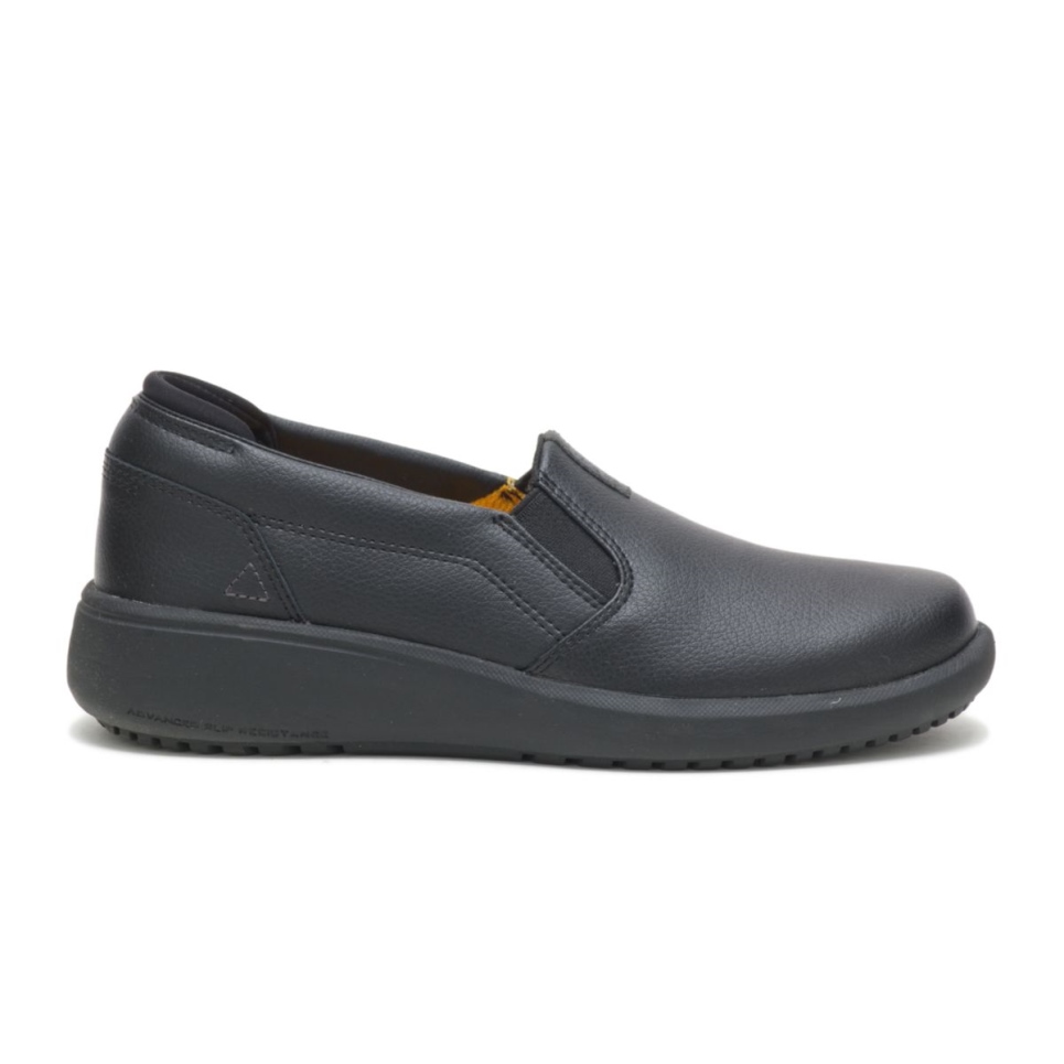 Black Women's ProRush SR plus Slip-On Cat Footwear