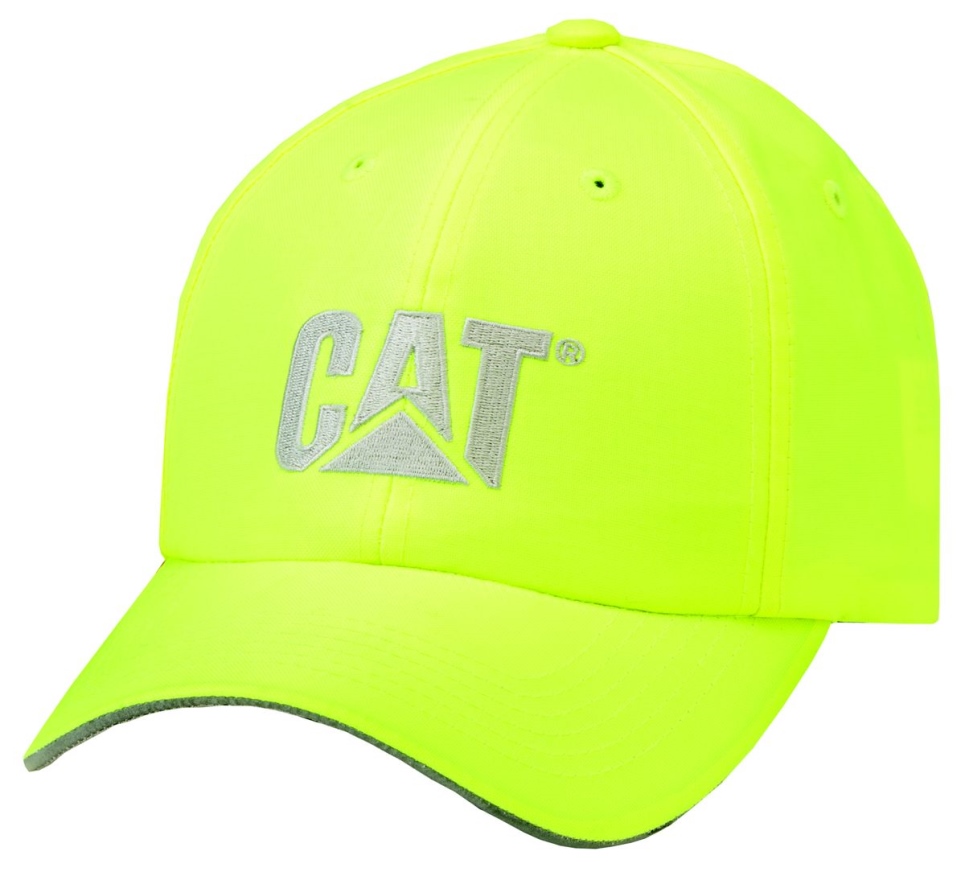 Bright Yellow Men's Hi-Vis Trademark Cap Cat Footwear