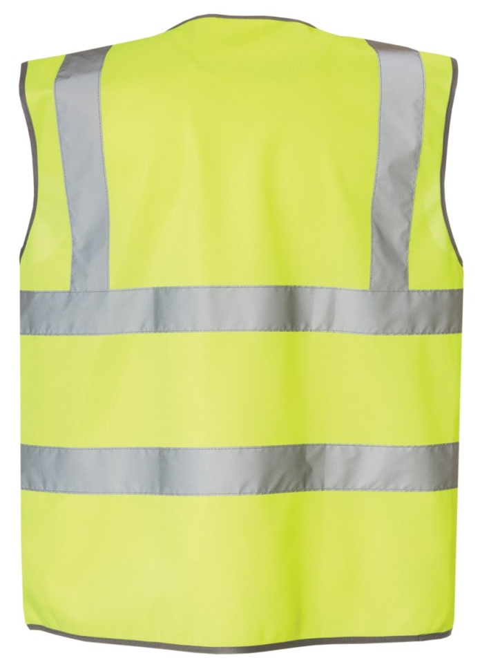 Bright Yellow Men's Hi-Vis Zip Vest Cat Footwear