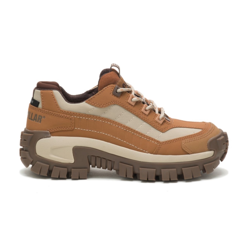 Brown Sugar-Tan Women's Invader Steel Toe Work Shoe Cat Footwear
