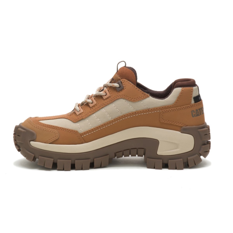 Brown Sugar-Tan Women's Invader Steel Toe Work Shoe Cat Footwear