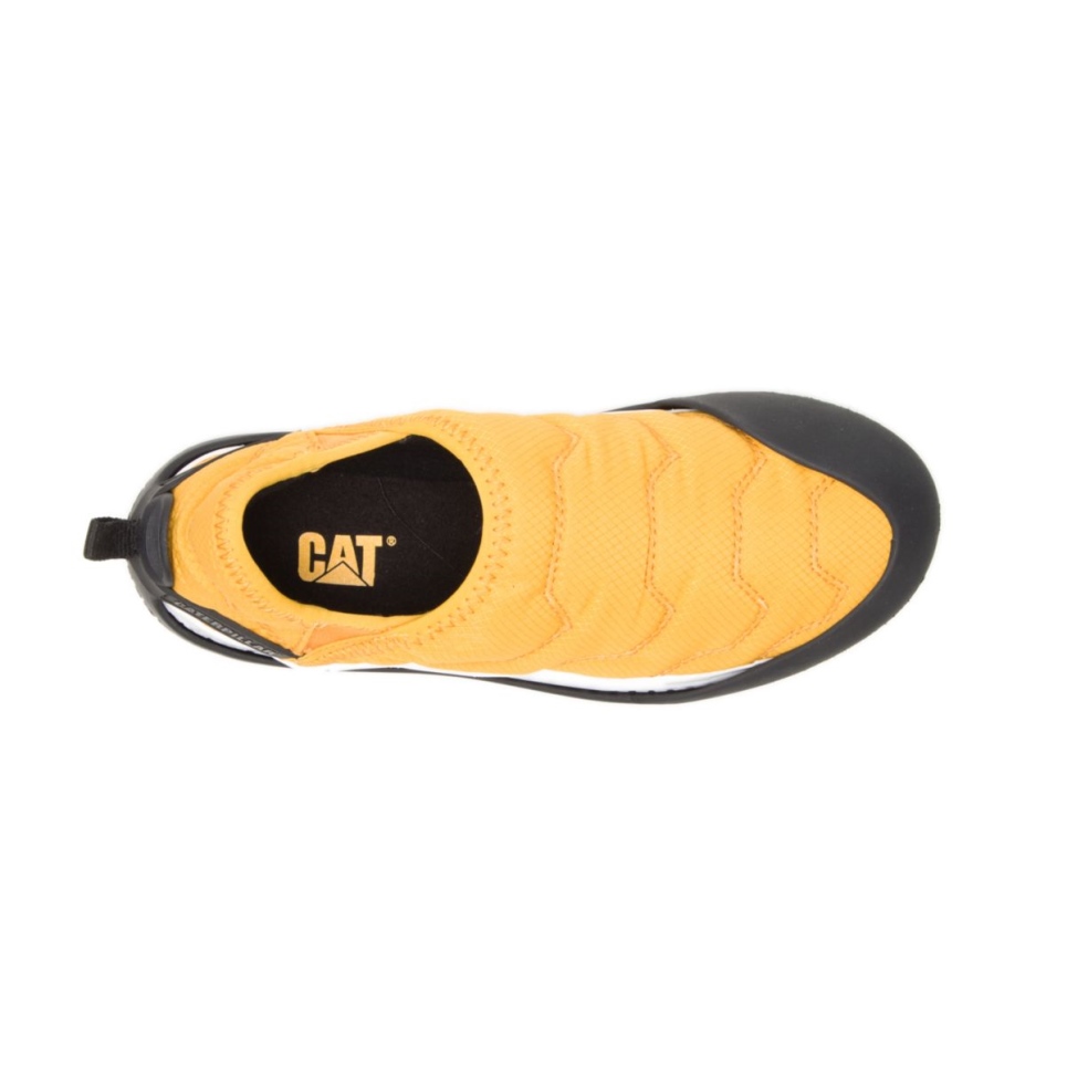 CAT Yellow Crossover Slip On Cat Footwear