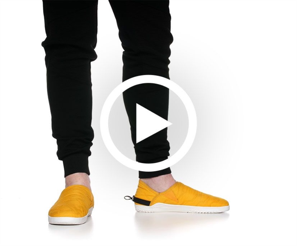 CAT Yellow Crossover Slip On Cat Footwear