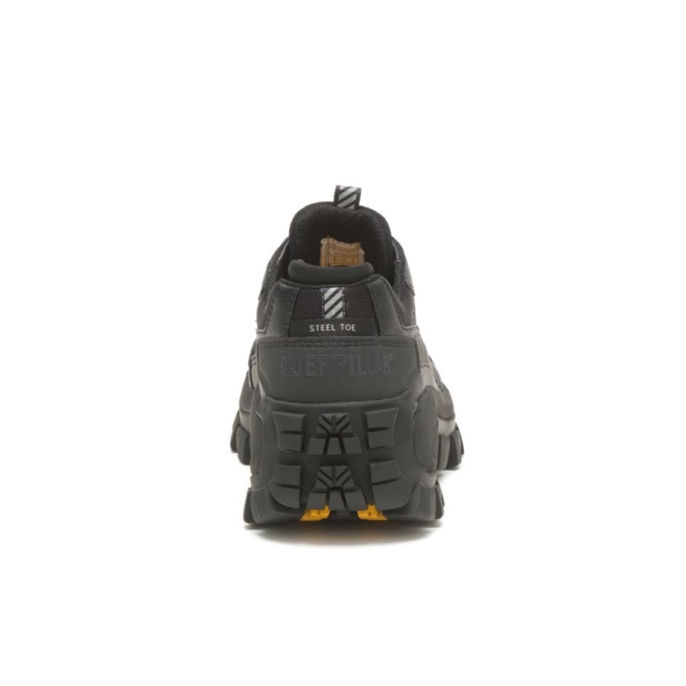 Cat Footwear Black-Light Blue Women's Invader Steel Toe Work Shoe