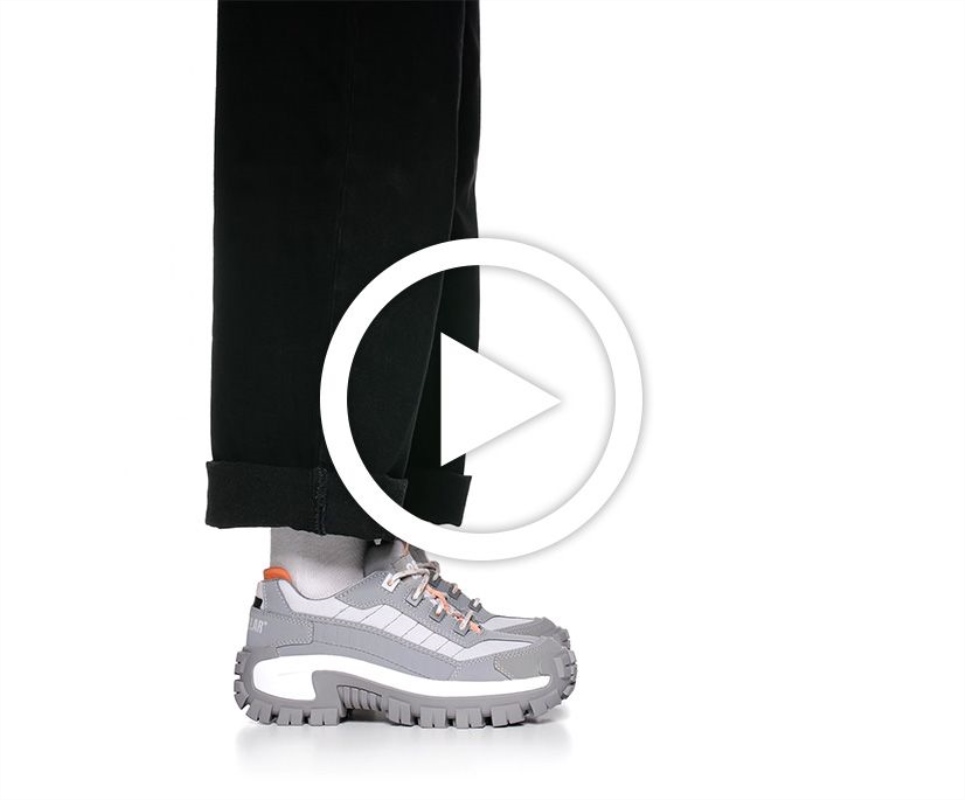 Cat Footwear Black-Light Blue Women's Invader Steel Toe Work Shoe