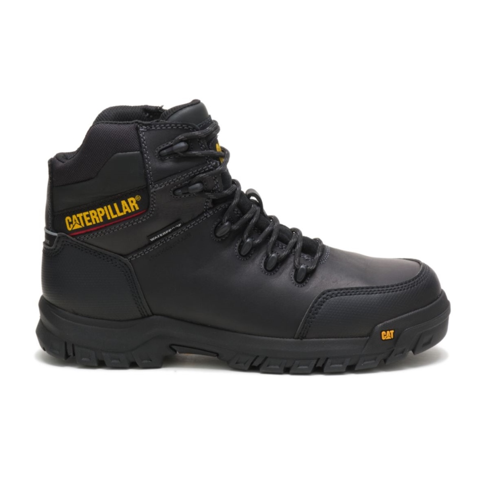 Cat Footwear Black Men's Resorption Waterproof Composite Toe Work Boot