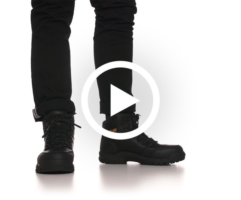 Cat Footwear Black Men's Resorption Waterproof Composite Toe Work Boot