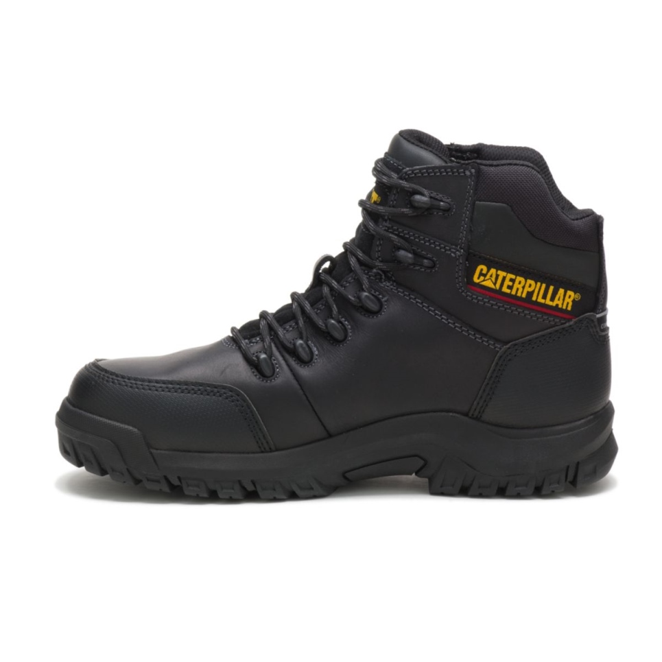 Cat Footwear Black Men's Resorption Waterproof Composite Toe Work Boot