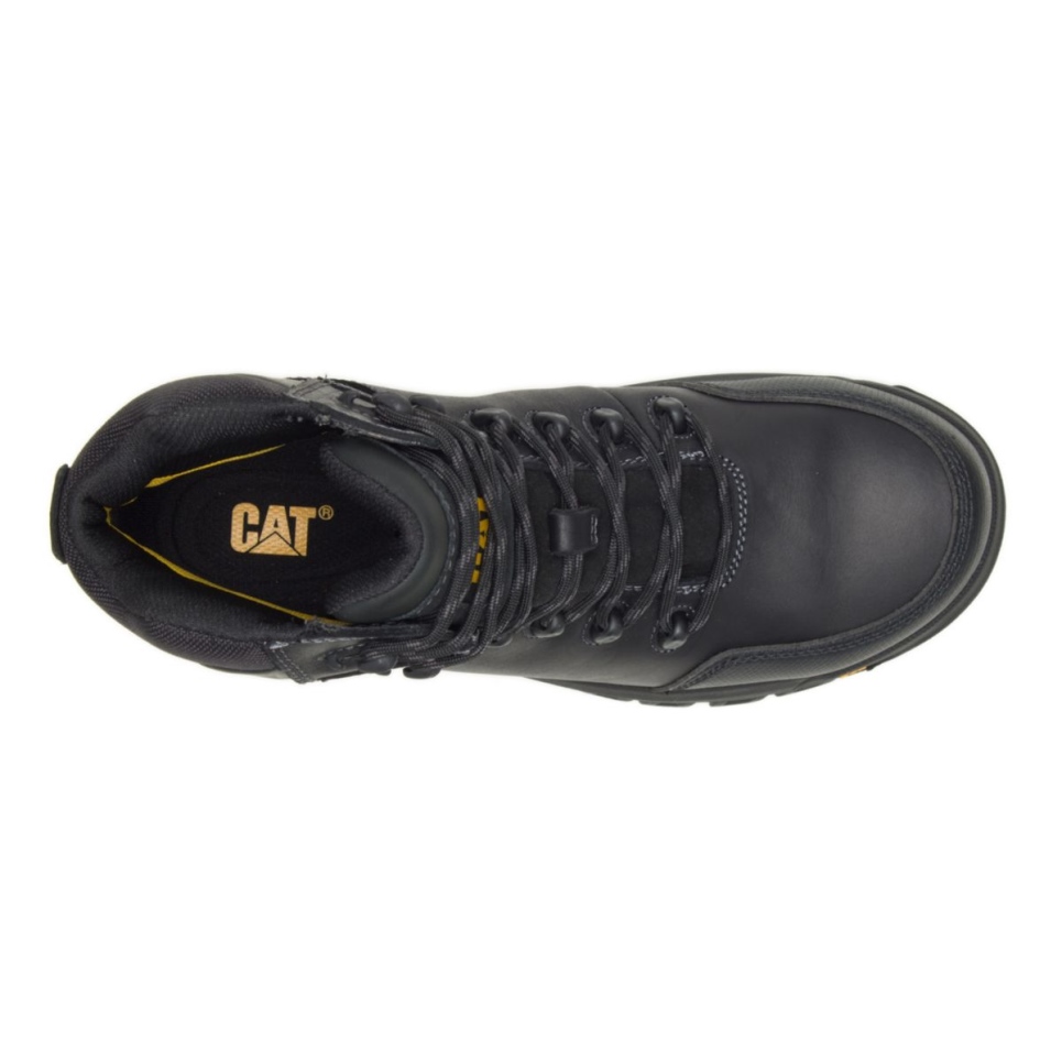 Cat Footwear Black Men's Resorption Waterproof Composite Toe Work Boot