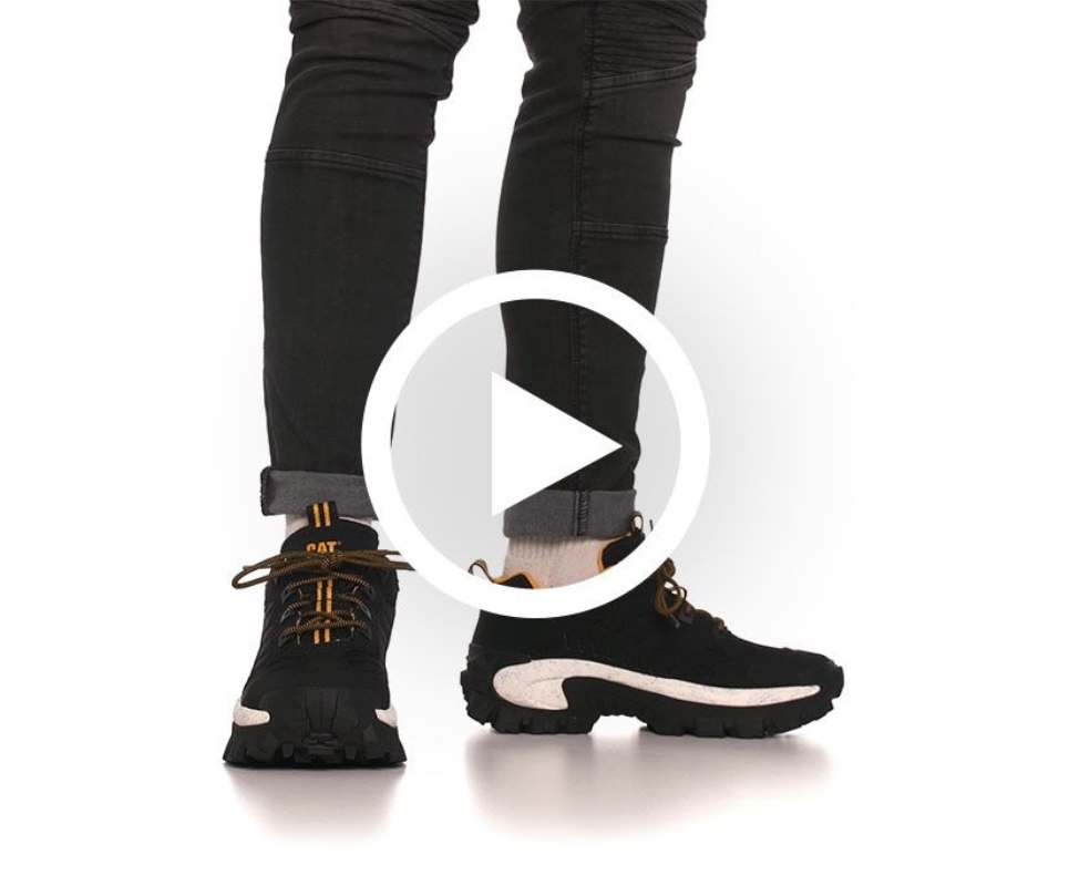 Cat Footwear Black-White Intruder Shoe