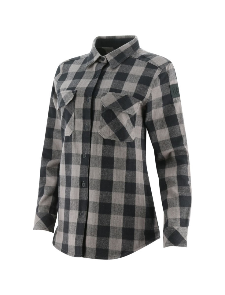 Cat Footwear Black Women's Buffalo Check Heavyweight Shirt