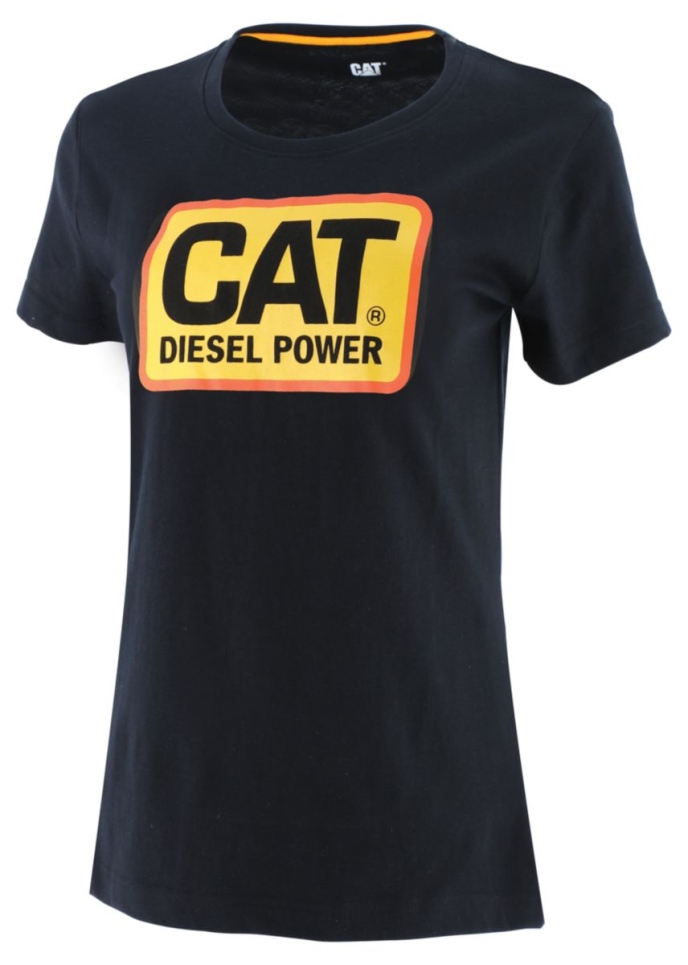 Cat Footwear Black Women's Diesel Power Tee