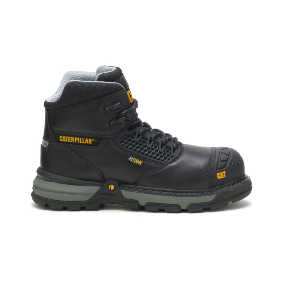 Cat Footwear Black Women's Excavator Superlite Cool Carbon Composite Toe Work Boot