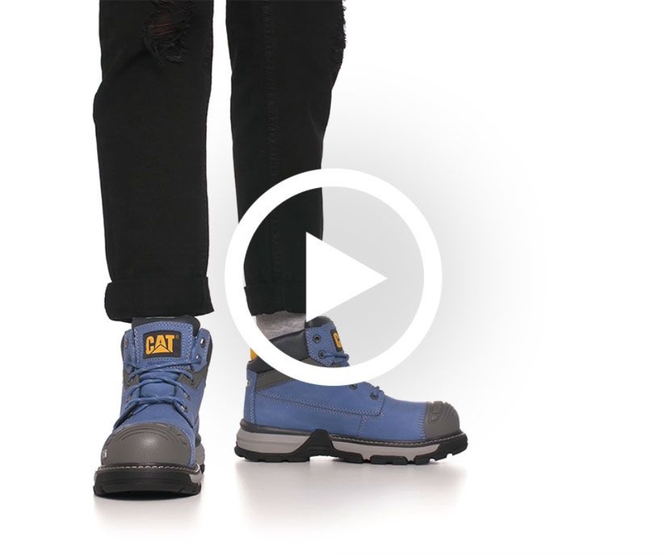 Cat Footwear Blue Heaven Women's Excavator Superlite Waterproof Toe Work Boot