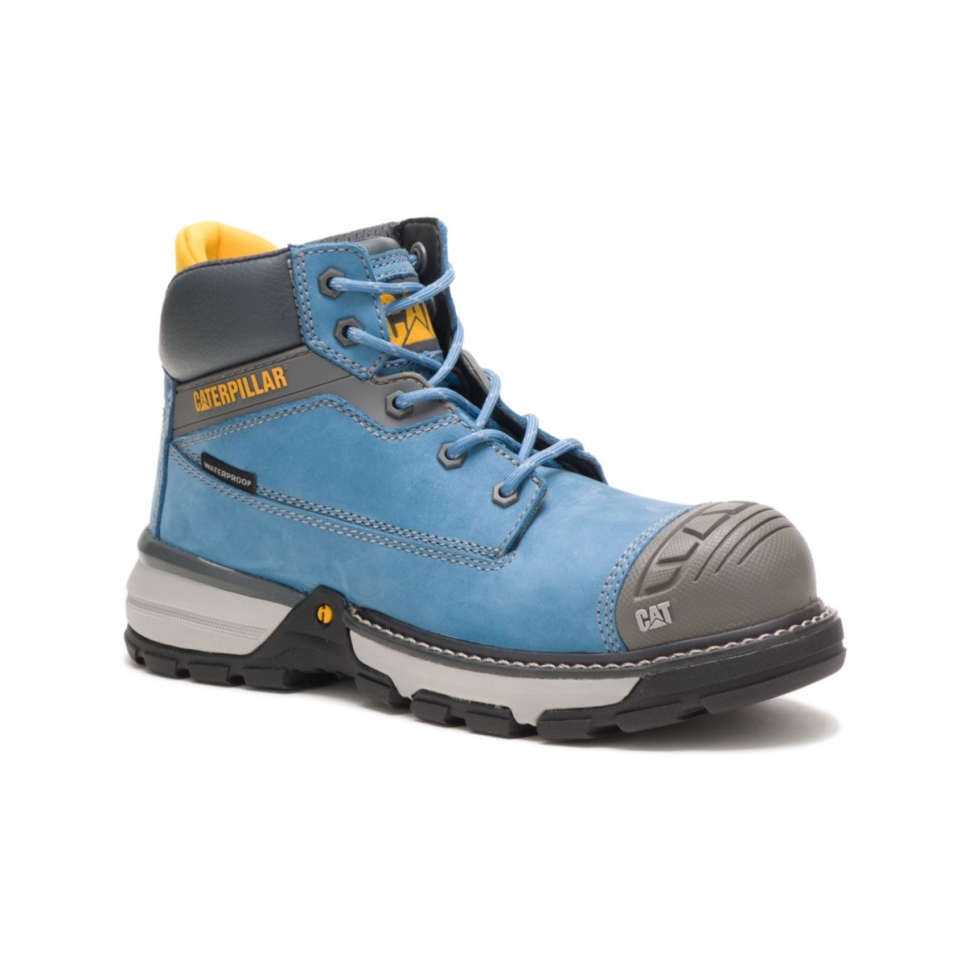 Cat Footwear Blue Heaven Women's Excavator Superlite Waterproof Toe Work Boot