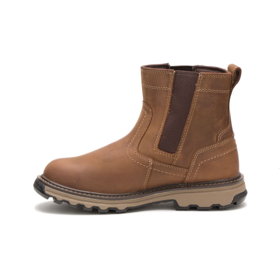 Cat Footwear Brown Men's Pelton Steel Toe Work Boot