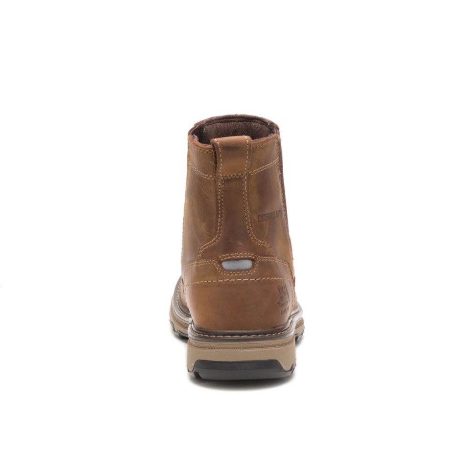 Cat Footwear Brown Men's Pelton Steel Toe Work Boot