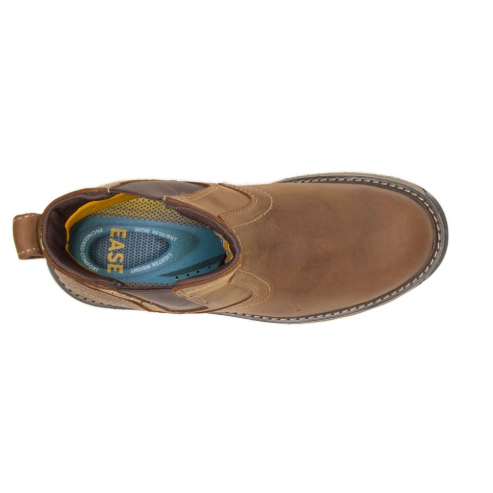 Cat Footwear Brown Men's Pelton Steel Toe Work Boot