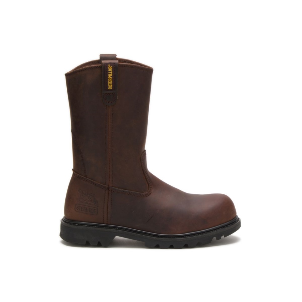 Cat Footwear Brown Men's Revolver Steel Toe Work Boot