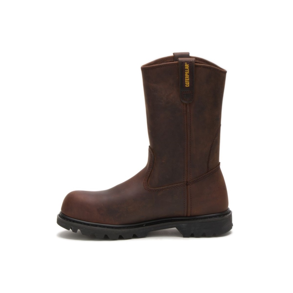 Cat Footwear Brown Men's Revolver Steel Toe Work Boot