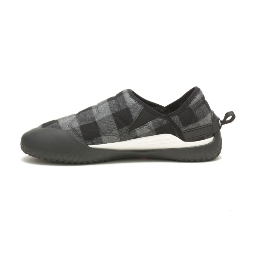Cat Footwear Crossover Slip On Grey Plaid