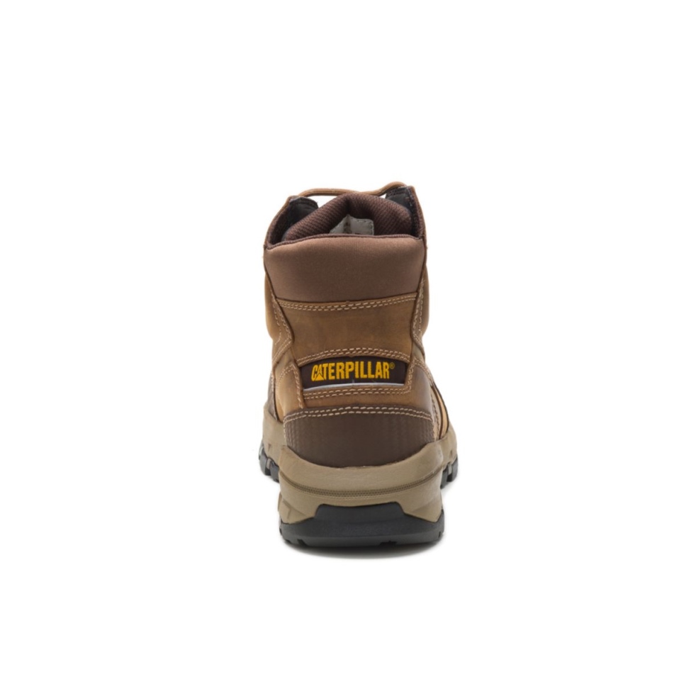 Cat Footwear Dark Beige Men's Device Waterproof Composite Toe Work Boot