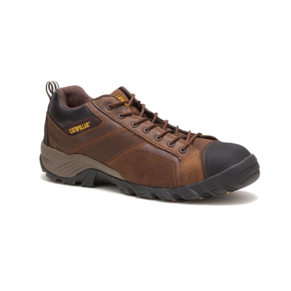 Cat Footwear Dark Brown Men's Argon Composite Toe Work Shoe