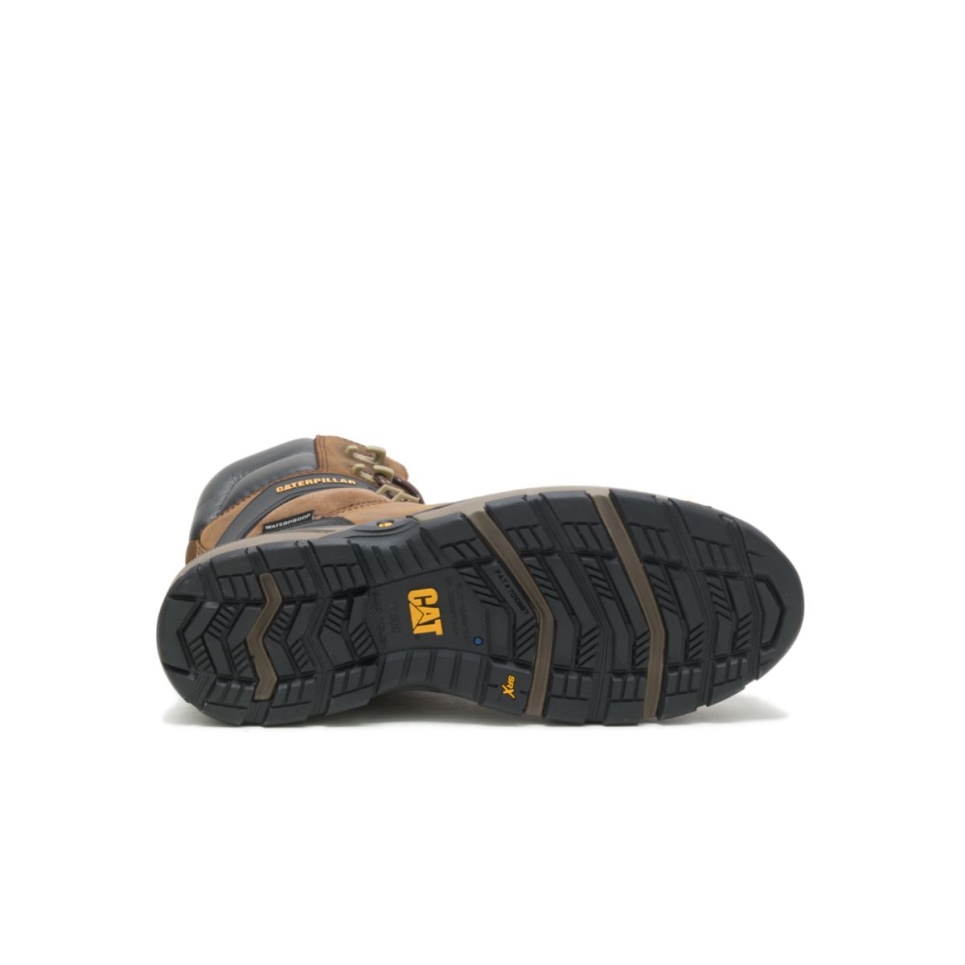 Cat Footwear Dark Brown Men's Excavator Superlite 8'Carbon Composite Toe Work Boot