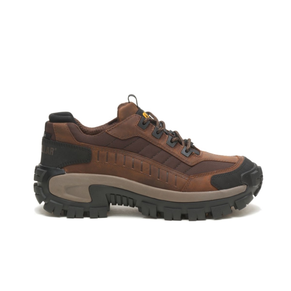 Cat Footwear Dark Brown Men's Invader Steel Toe Work Shoe