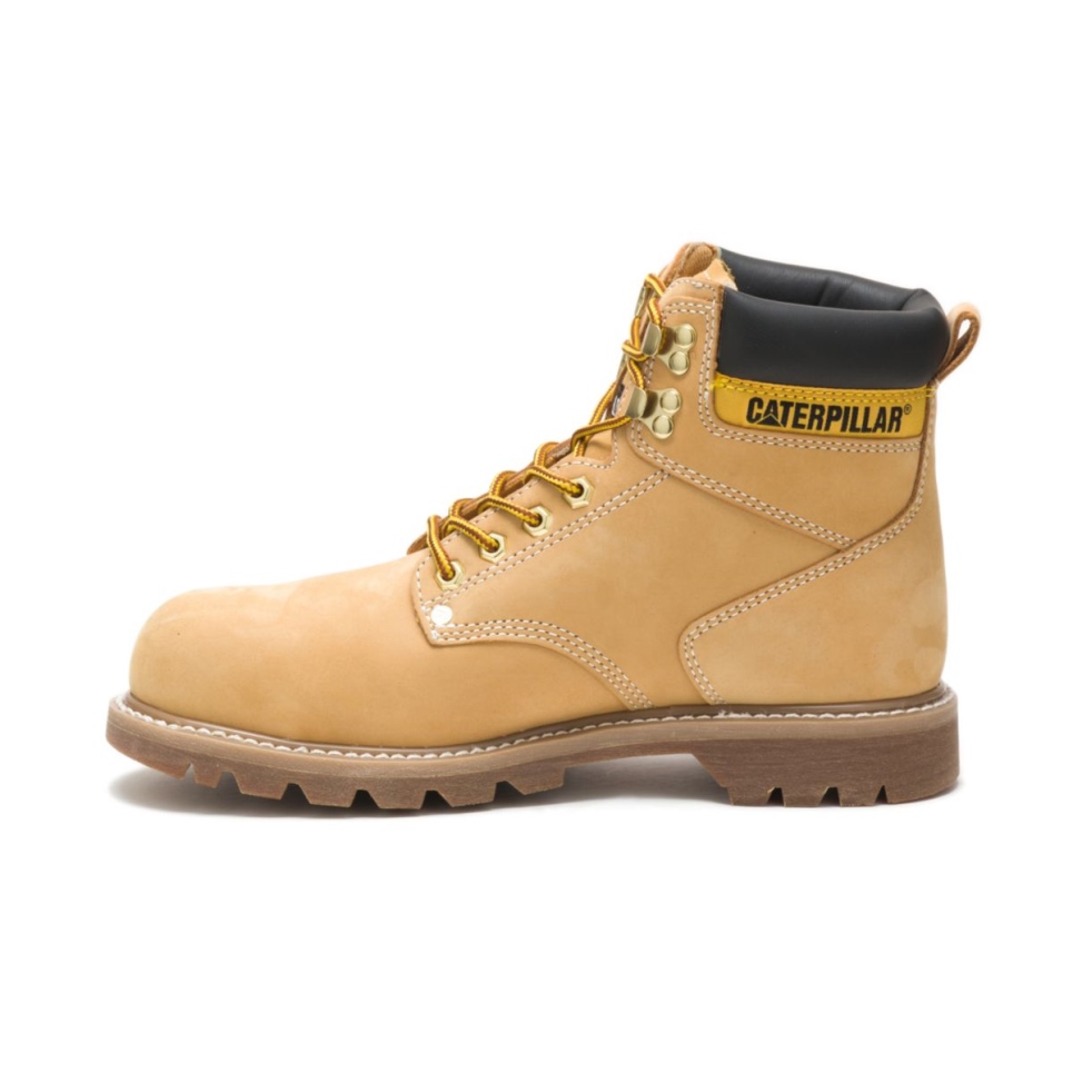 Cat Footwear Honey Nubuck Men's Second Shift Steel Toe Work Boot