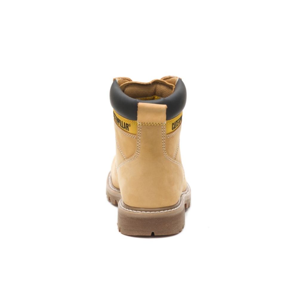 Cat Footwear Honey Nubuck Men's Second Shift Steel Toe Work Boot