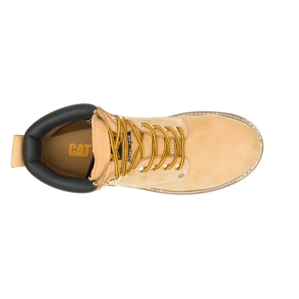 Cat Footwear Honey Nubuck Men's Second Shift Steel Toe Work Boot