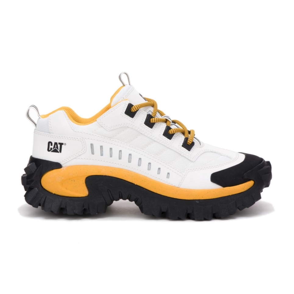 Cat Footwear Intruder Shoe White-Yellow