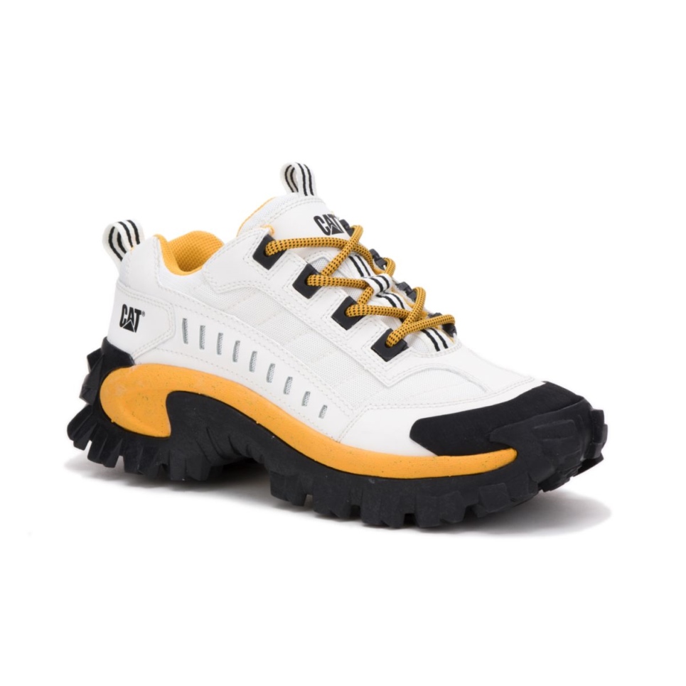 Cat Footwear Intruder Shoe White-Yellow
