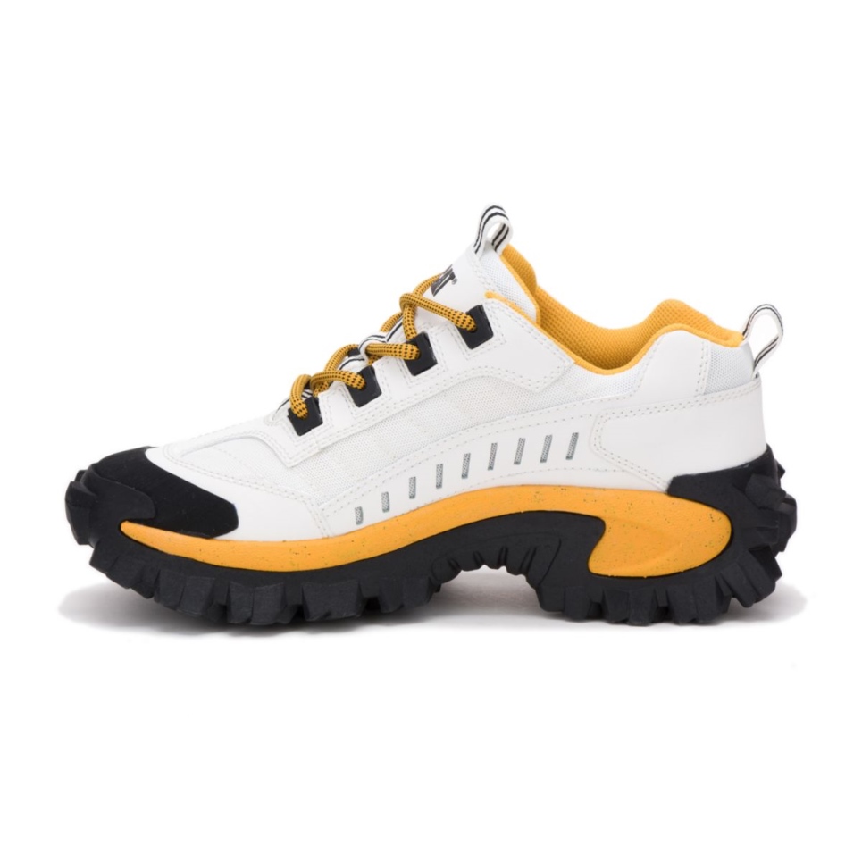 Cat Footwear Intruder Shoe White-Yellow