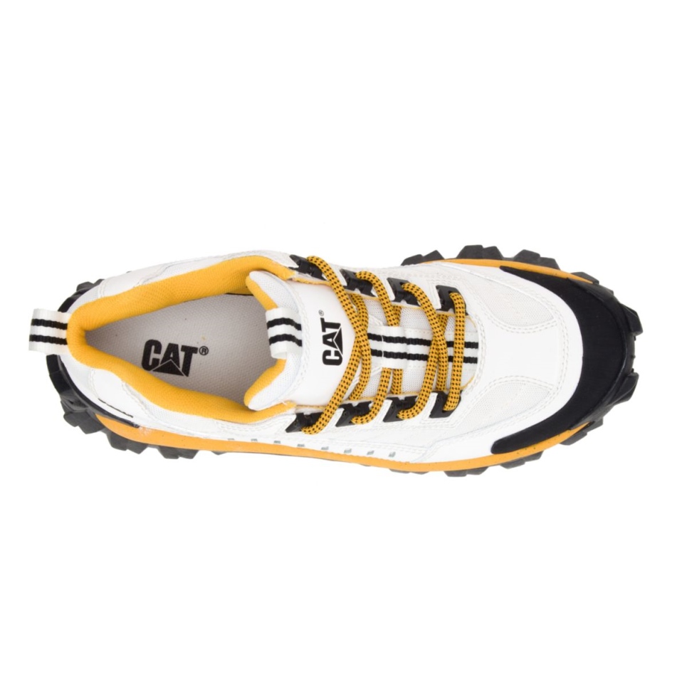 Cat Footwear Intruder Shoe White-Yellow