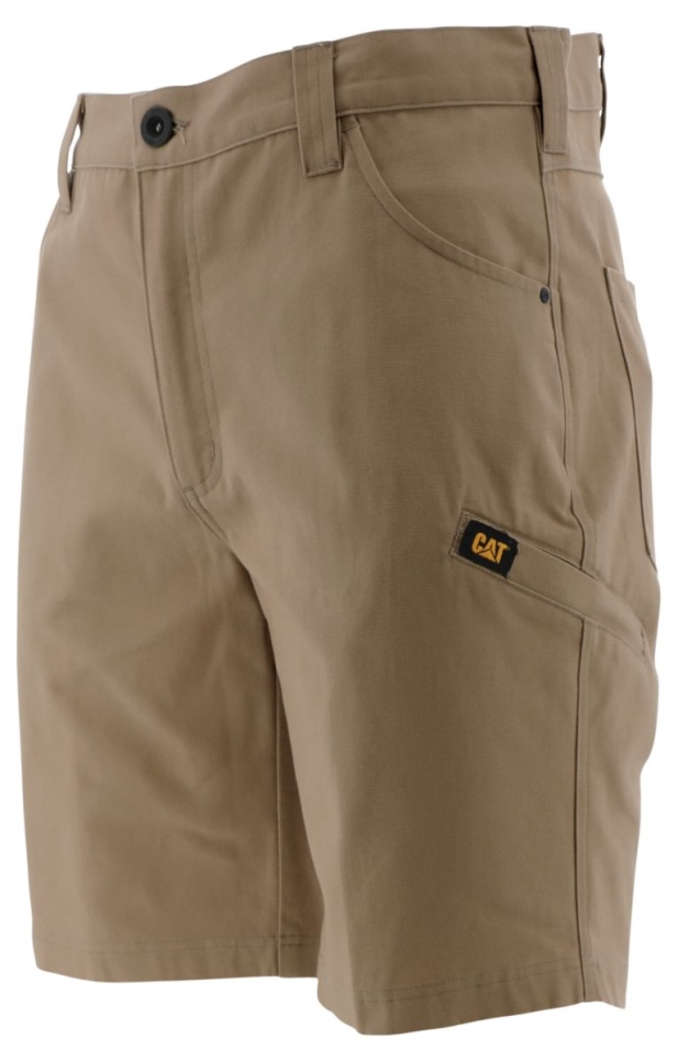 Cat Footwear Khaki Men's Stretch Canvas Utility Short