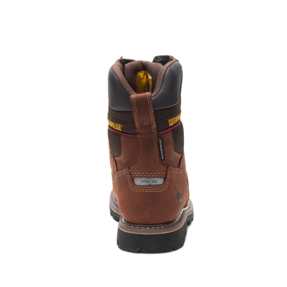 Cat Footwear Men's Alaska 2.0 8' Waterproof Thinsulate Steel Toe Work Boot Walnut