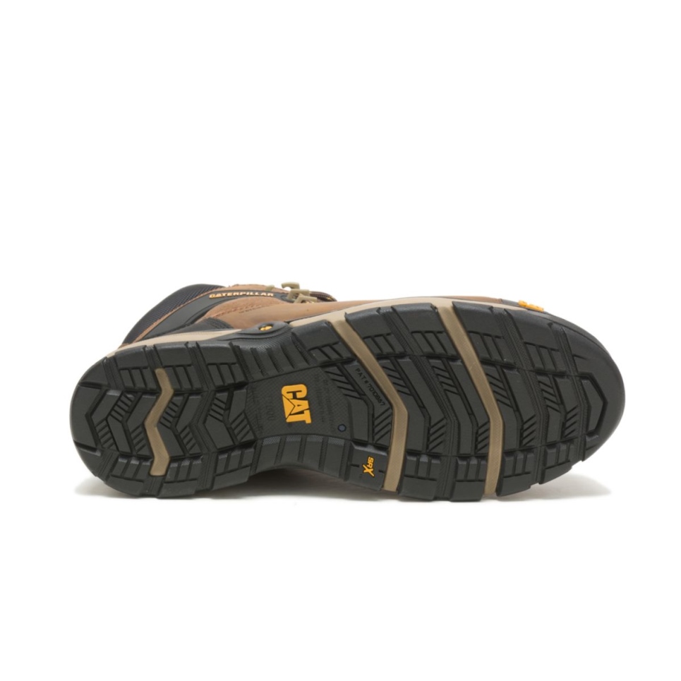 Cat Footwear Men's Excavator Superlite Carbon Composite Toe Work Boot Dark Brown