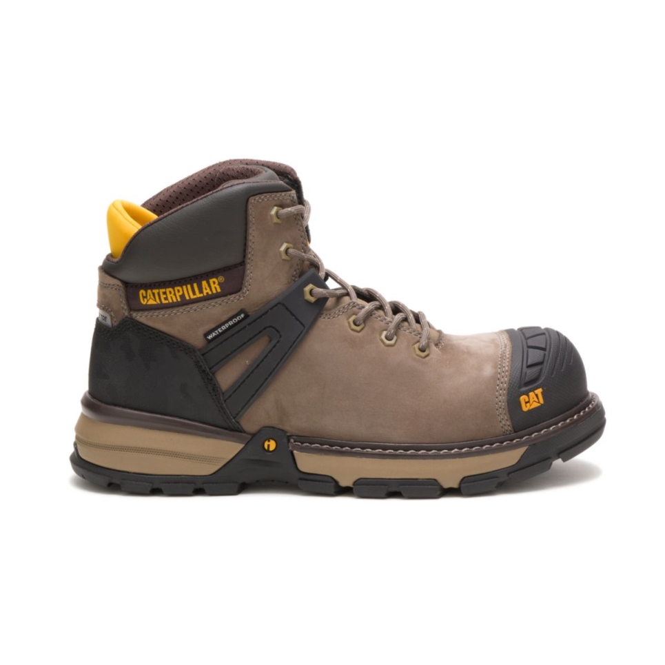 Cat Footwear Men's Excavator Superlite Waterproof Toe Work Boot Bungee Cord