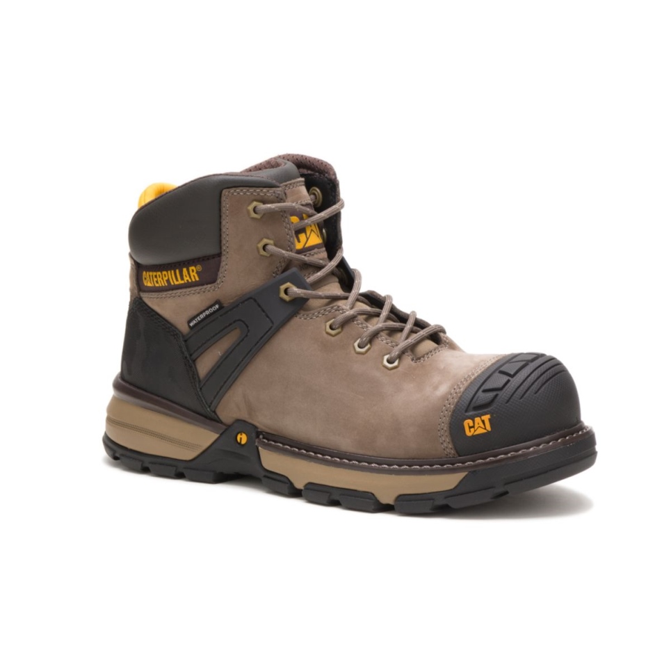 Cat Footwear Men's Excavator Superlite Waterproof Toe Work Boot Bungee Cord