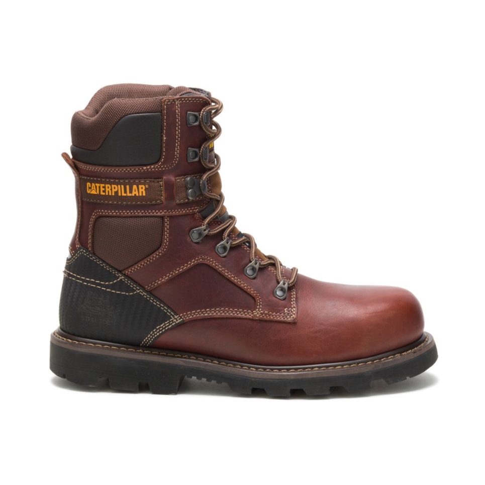 Cat Footwear Men's Indiana 2.0 Steel Toe Work Boot Brown